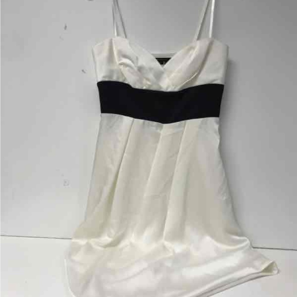 BCBGMaxAzria White and Black Dress